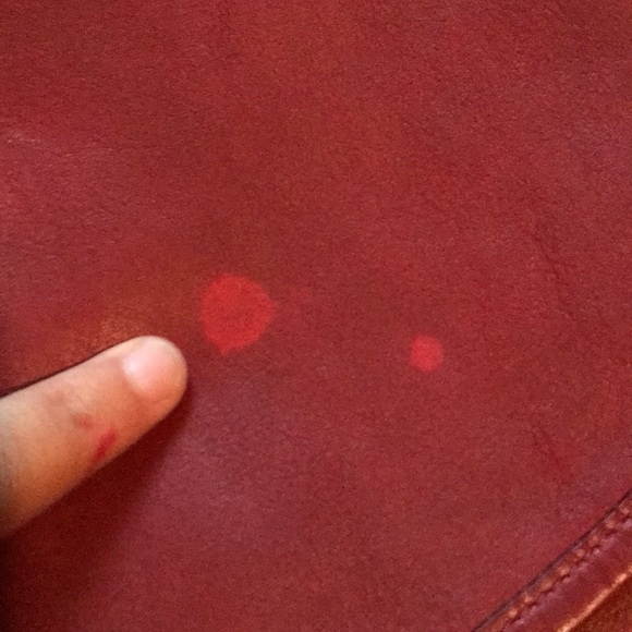 Coach Vintage Red leather messenger bag - Picture 3 of 5